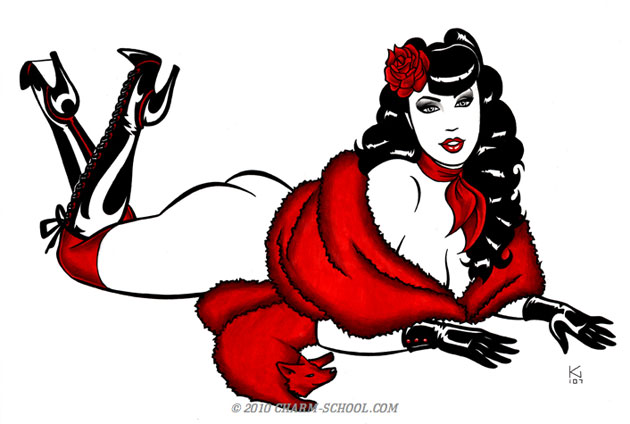 630x424 The Pin Up Art Of Krysztof Nemeth Burlesque Fashion International