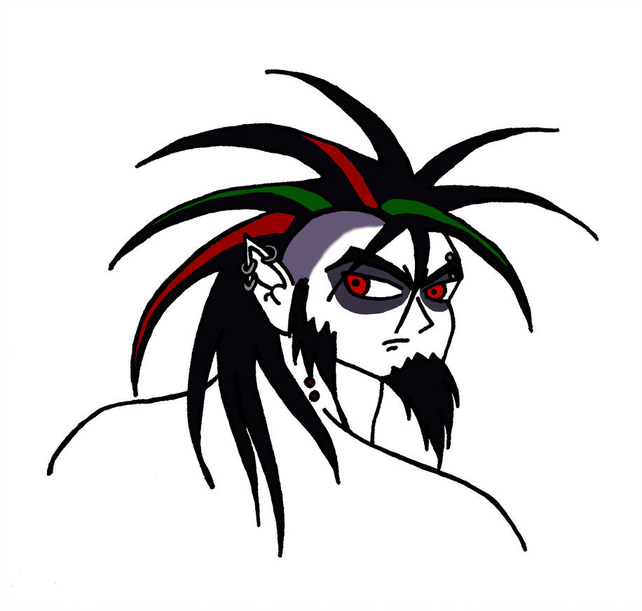 916x872 Vampire Punk Rocker