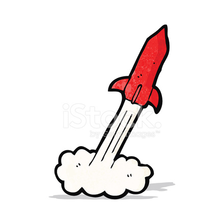 440x440 Cartoon Rocket Stock Vector