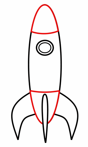 300x500 Drawing A Cartoon Rocket