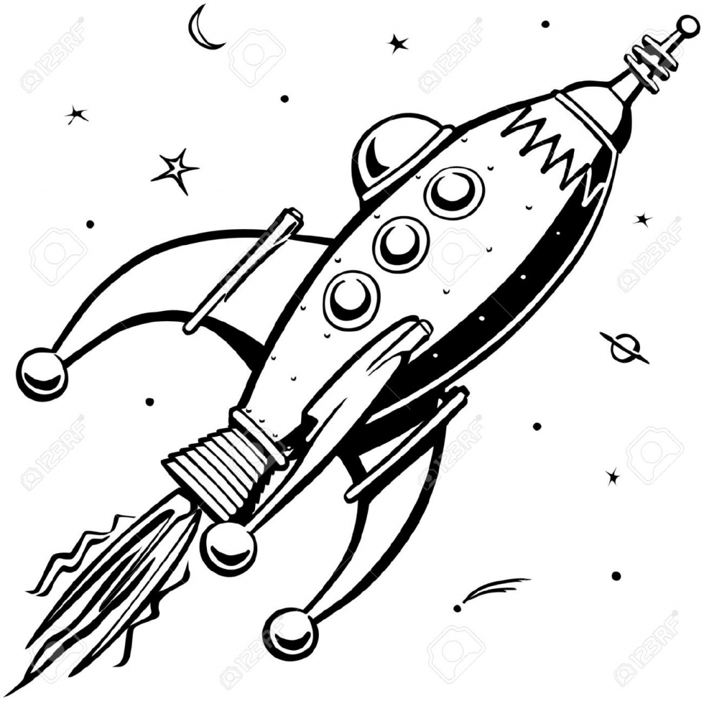 1024x1019 Rocket Ship Drawing Free Download Clip Art