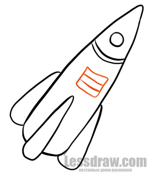 310x360 How To Draw A Rocket For Kids