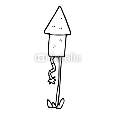 400x400 Line Drawing Cartoon Firework Rocket Buy Photos Ap Images