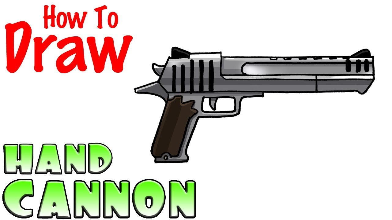 1280x720 How To Draw The Hand Cannon Deagle Fortnite