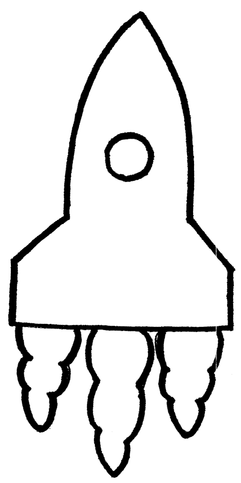 487x975 awesome rocket outline clip art crats clip art, outline