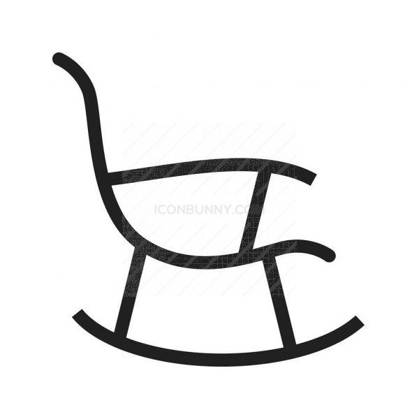 600x600 Rocking Chair Line Icon