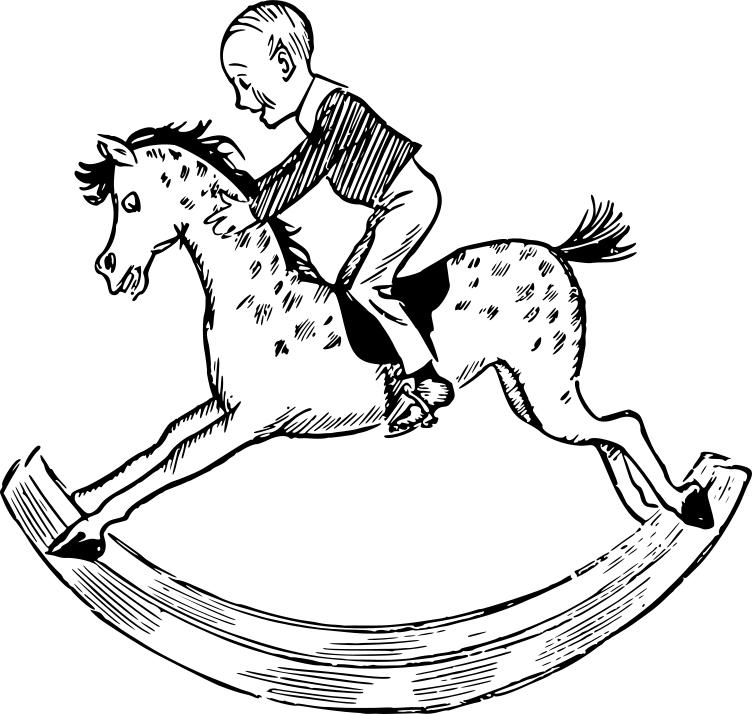 752x714 Rocking Horse Clipart