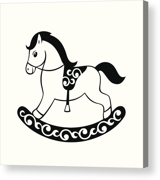 666x750 Toy Rocking Horse Acrylic Print