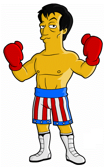 347x552 Rocky Balboa That Simpsons' Style In Simpsons Art
