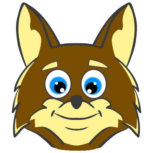 512x512 Rocky Fox Head Drawing