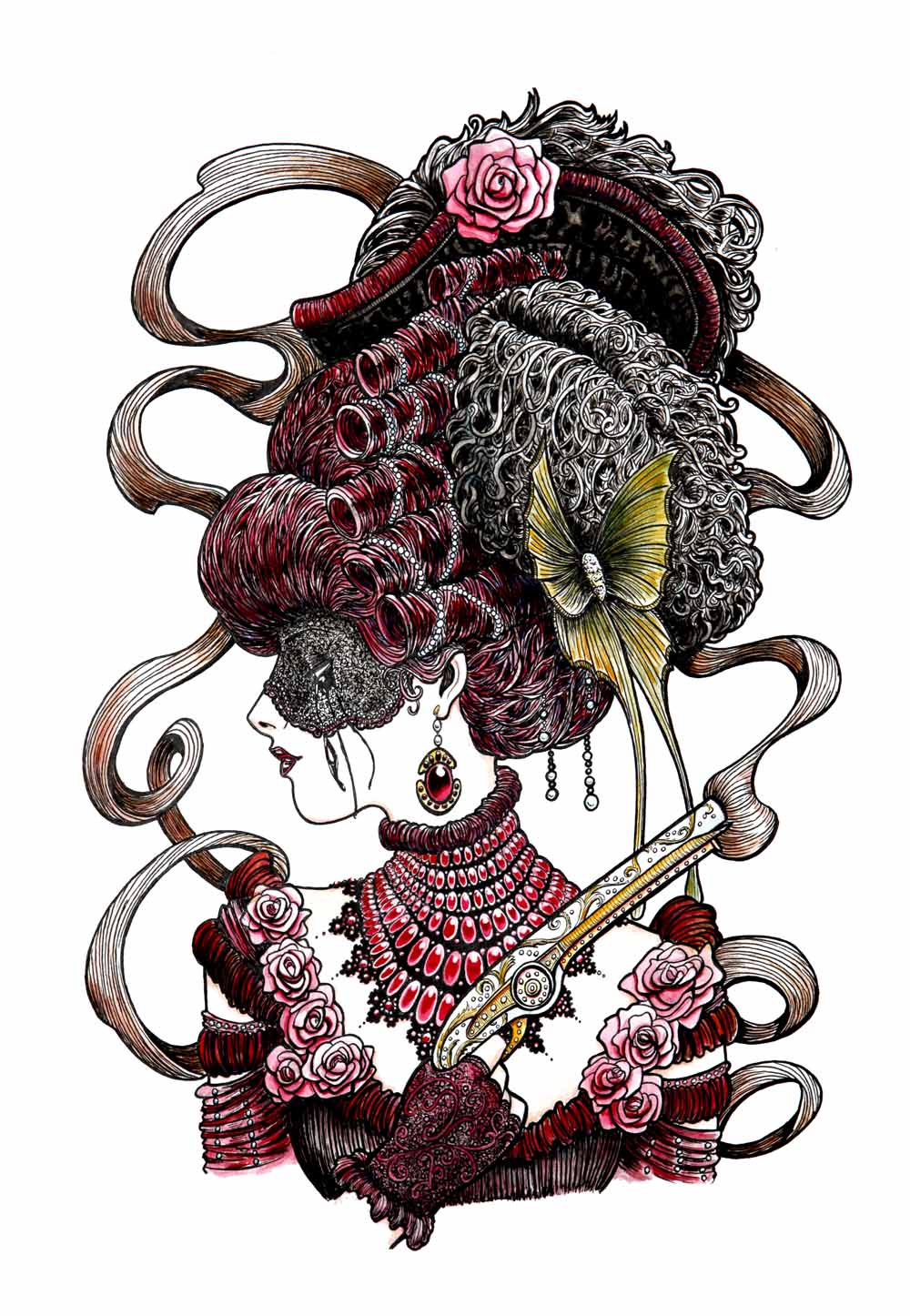 1000x1446 rococo pistol fury