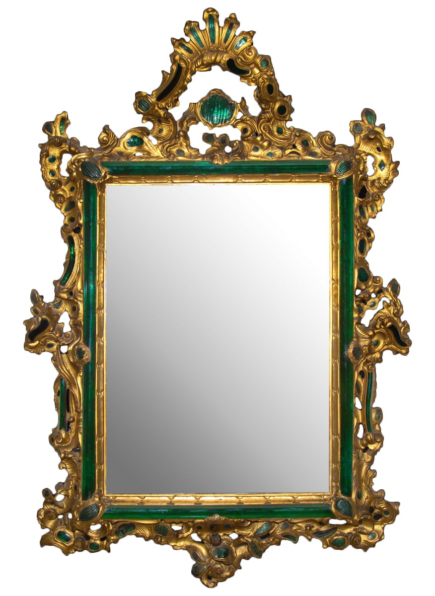 876x1200 venetian rococo mirror, circa