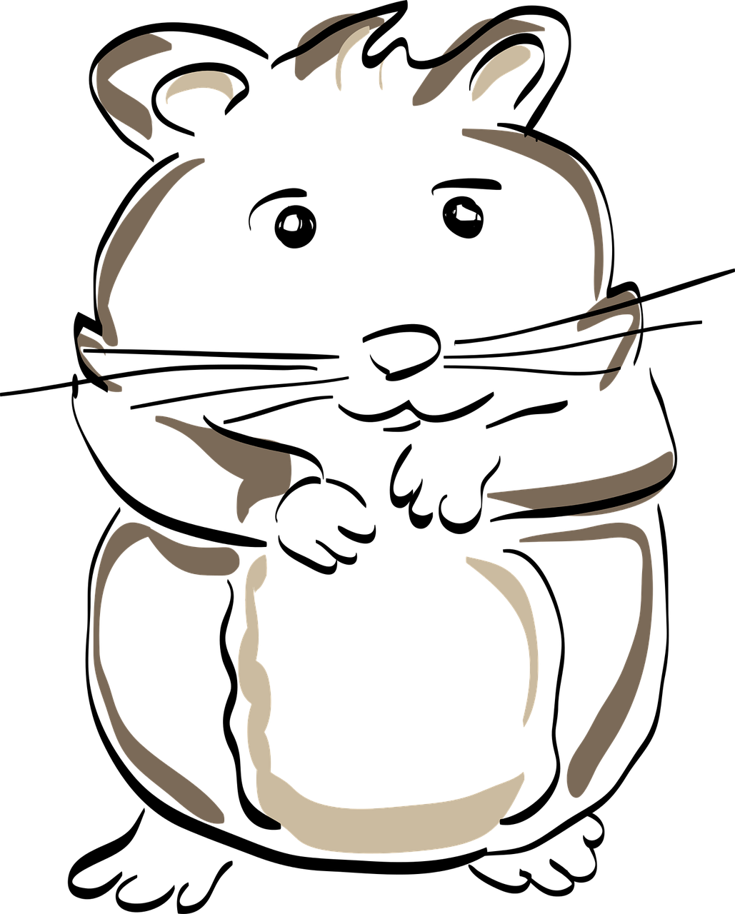 1029x1280 hamster, rodent, drawing, mammal, nature