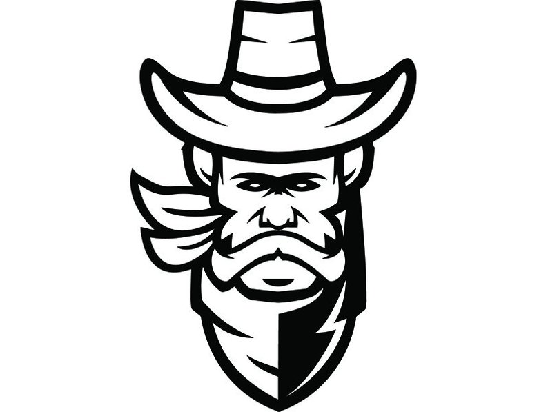 794x597 Cowboy Skull Scarf Hat Country Western Rodeo Bull Riding Etsy