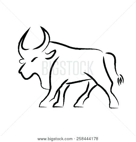 450x470 Drawing Of Bull Bull Drawing Drawing Pictures Of Bulldozer