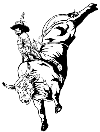 334x441 Bull Riding Drawings