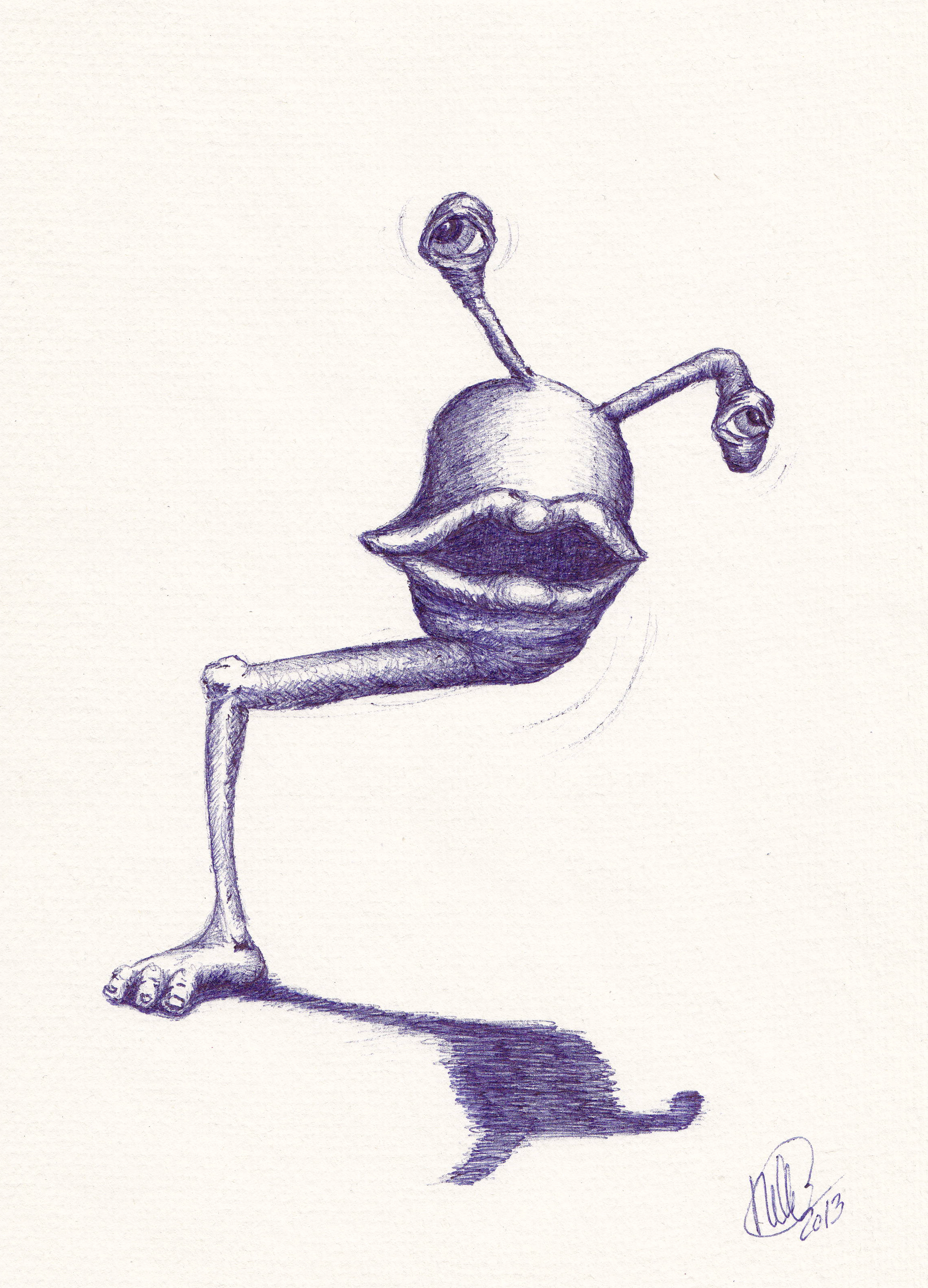 2296x3186 blue ink drawing artwork nille winther artwork