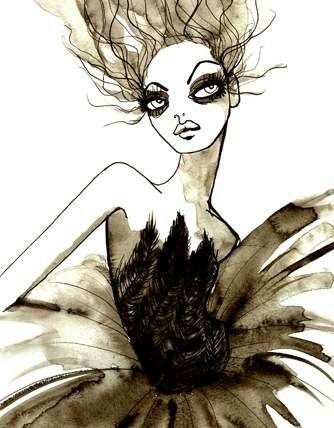 334x428 gloomy fashion illustration