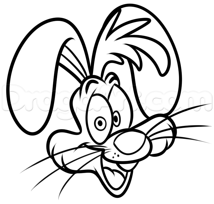 697x664 Easy Roger Rabbit Drawing, Step