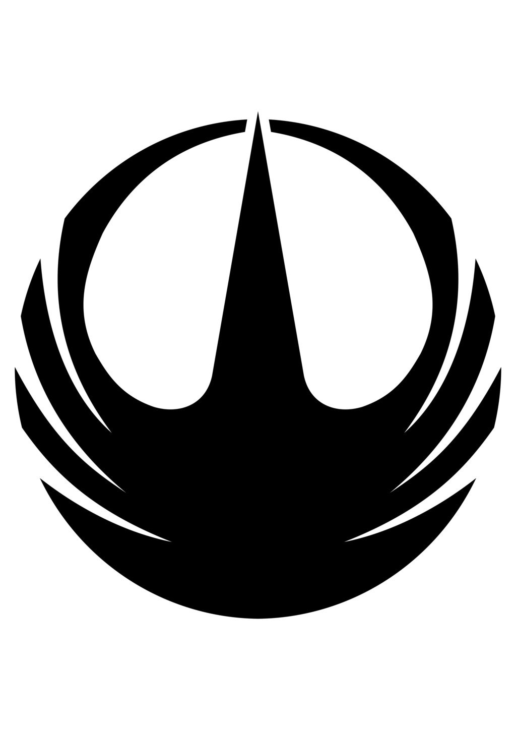 1024x1448 Rogue One Symbol Transparent Png