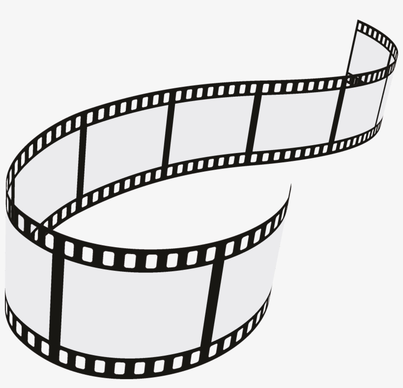 820x791 Film Strip Roll Set Vector