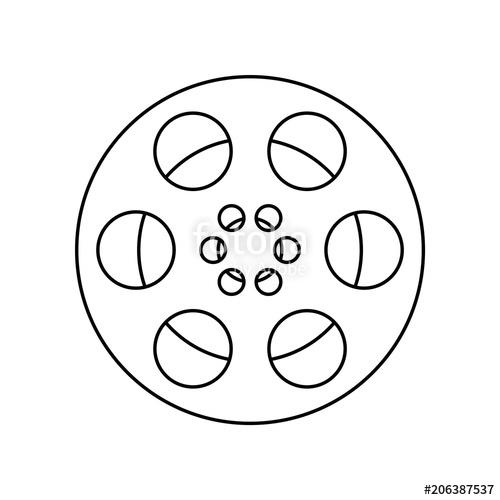 500x500 Film Frame Film Roll Symbol Vector Stock Image And Royalty Free