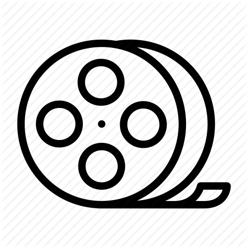 512x512 Cinema, Circle, Film, Movie, Roll, Video, Watch Icon