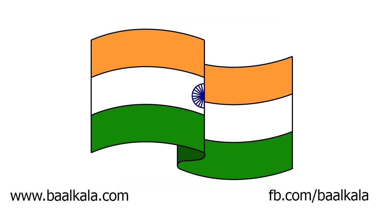 1280x720 How To Draw Flag Of India