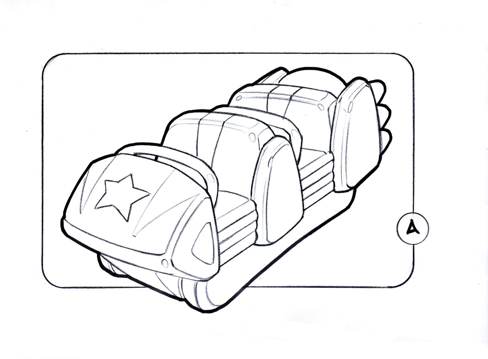 1600x1177 Roller Coaster Easy Sketch