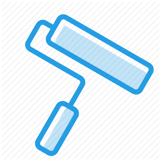 512x512 Art, Brush, Drawing, Painting, Roller, Tool, Wall Icon