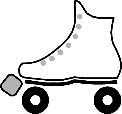 410x383 Drawings Of Roller Skates