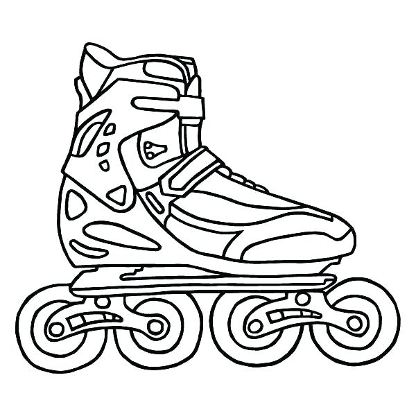 600x600 Roller Skate Coloring