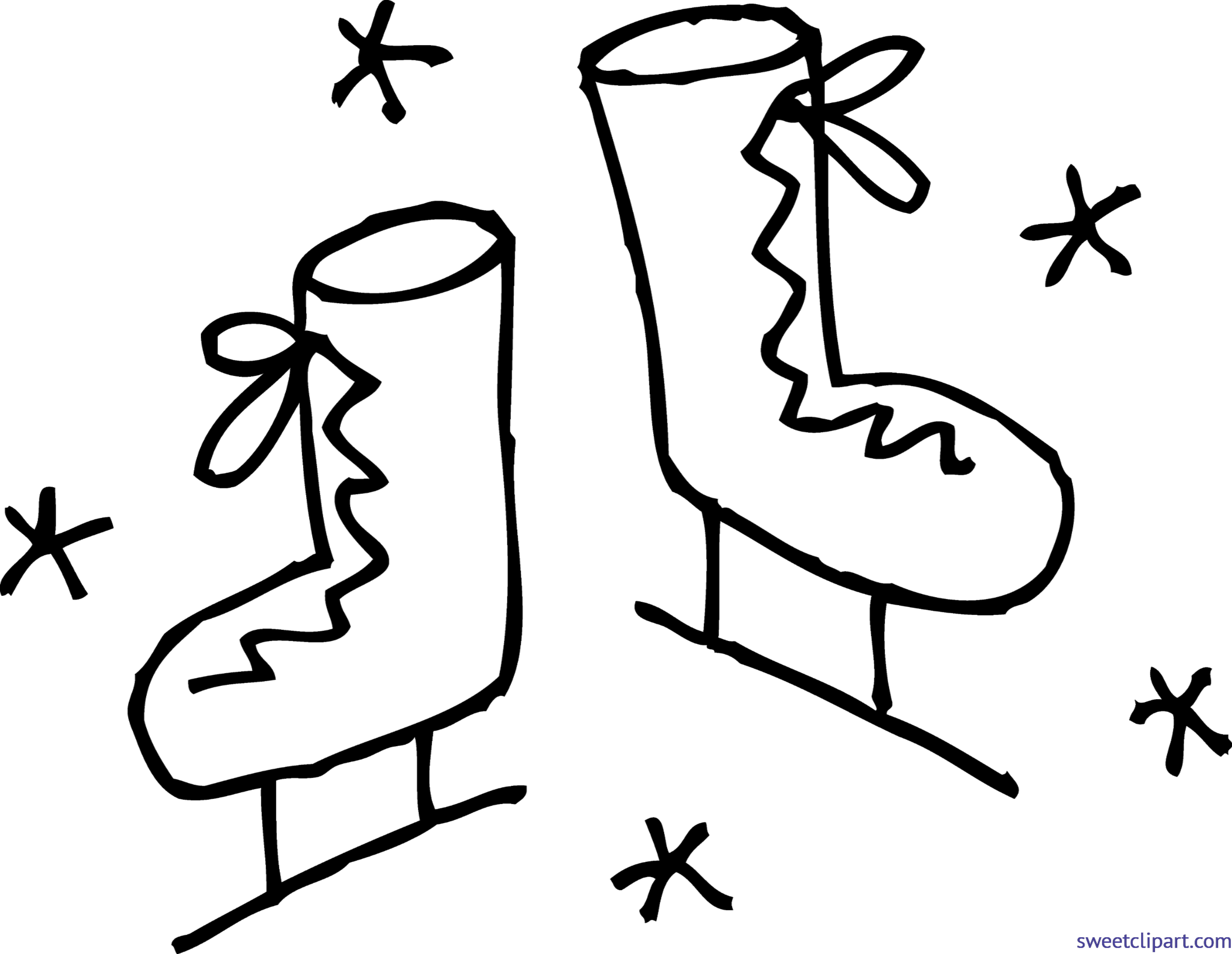 4819x3731 Skates Drawing Transparent Png Clipart Free Download