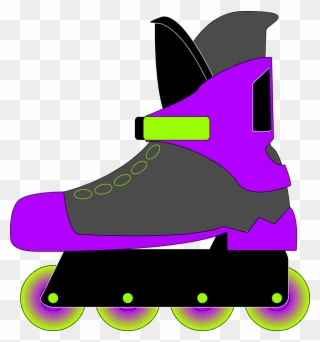 320x342 rollerblades blue clip art