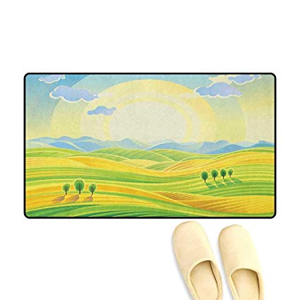 425x425 Country Door Mats For Inside Non Slip Backing Sunny