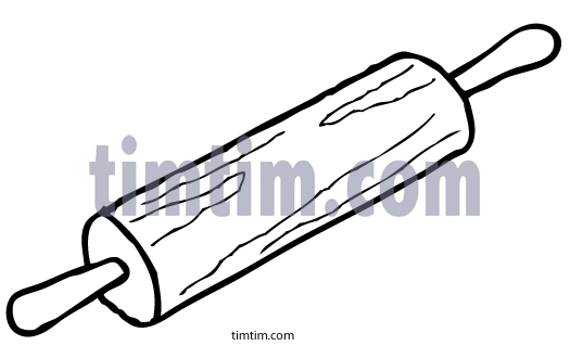 525x330 Free Drawing Of A Rolling Pin Bw From The Category Cooking Food