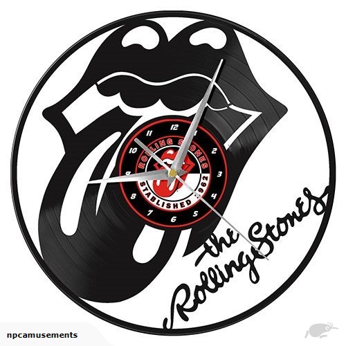 500x500 Rolling Stones Band Hot Lips Vinyl Record Wall Clock Trade Me