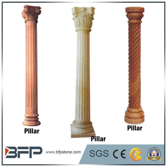 550x550 China Natural Granitemarble Stone Hollow Roman Column Pillar