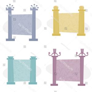 300x300 Decorative Roman Column Frames Space Text Lazttweet