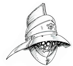 288x258 How To Draw A Gladiator Helmet Shoo Rayner
