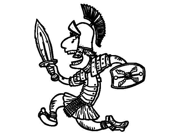 600x470 Romein Gladiator Coloring Pages