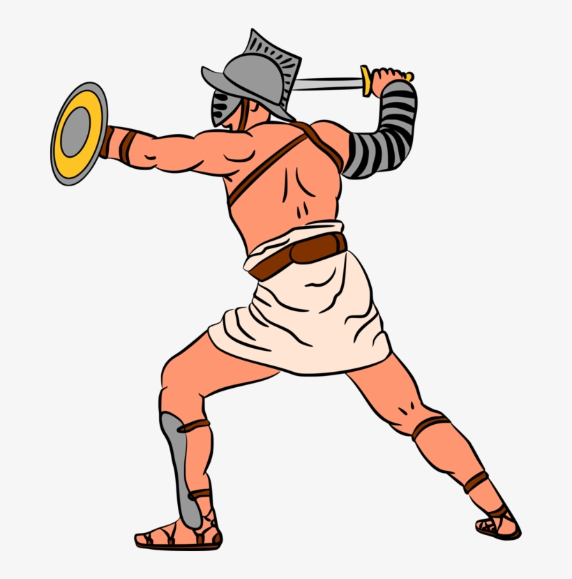 820x830 ancient rome gladiator drawing ancient history cartoon
