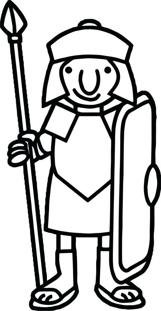 529x1024 Full Roman Soldier Coloring Pages Basic