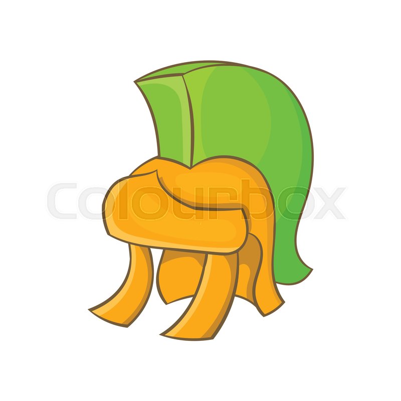 800x800 Antiques Roman Helmet Icon In Cartoon Stock Vector Colourbox