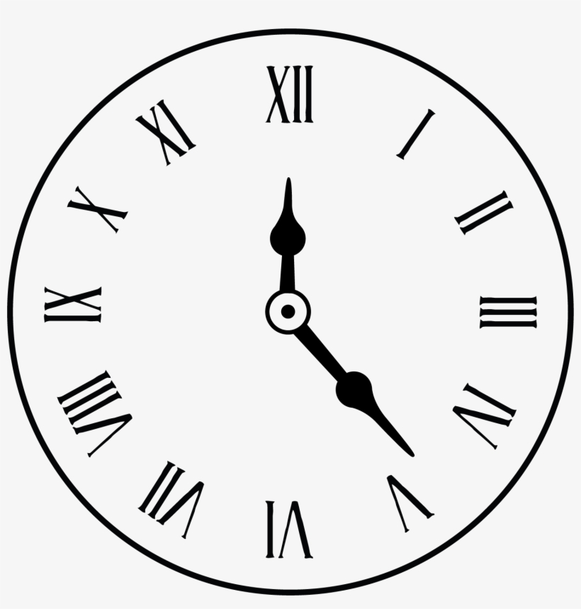 820x859 Drawing Clock Watercolor