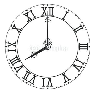400x400 Roman Number Clock Oleoleo Pro