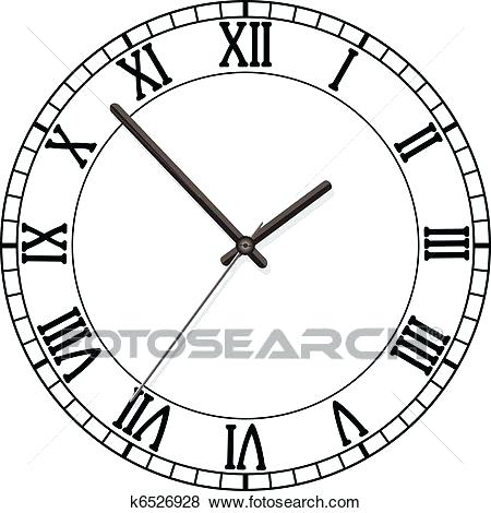 450x470 Standard Roman Numeral Clock Vinyl Decal Number Face Stickers