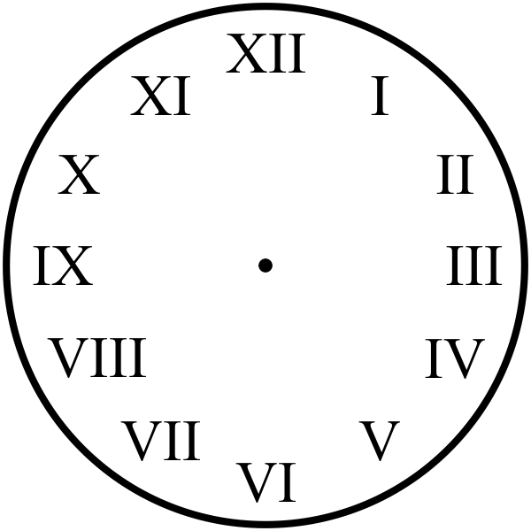 600x600 Time Due Roman Numeral Rubber Teacher Stamp