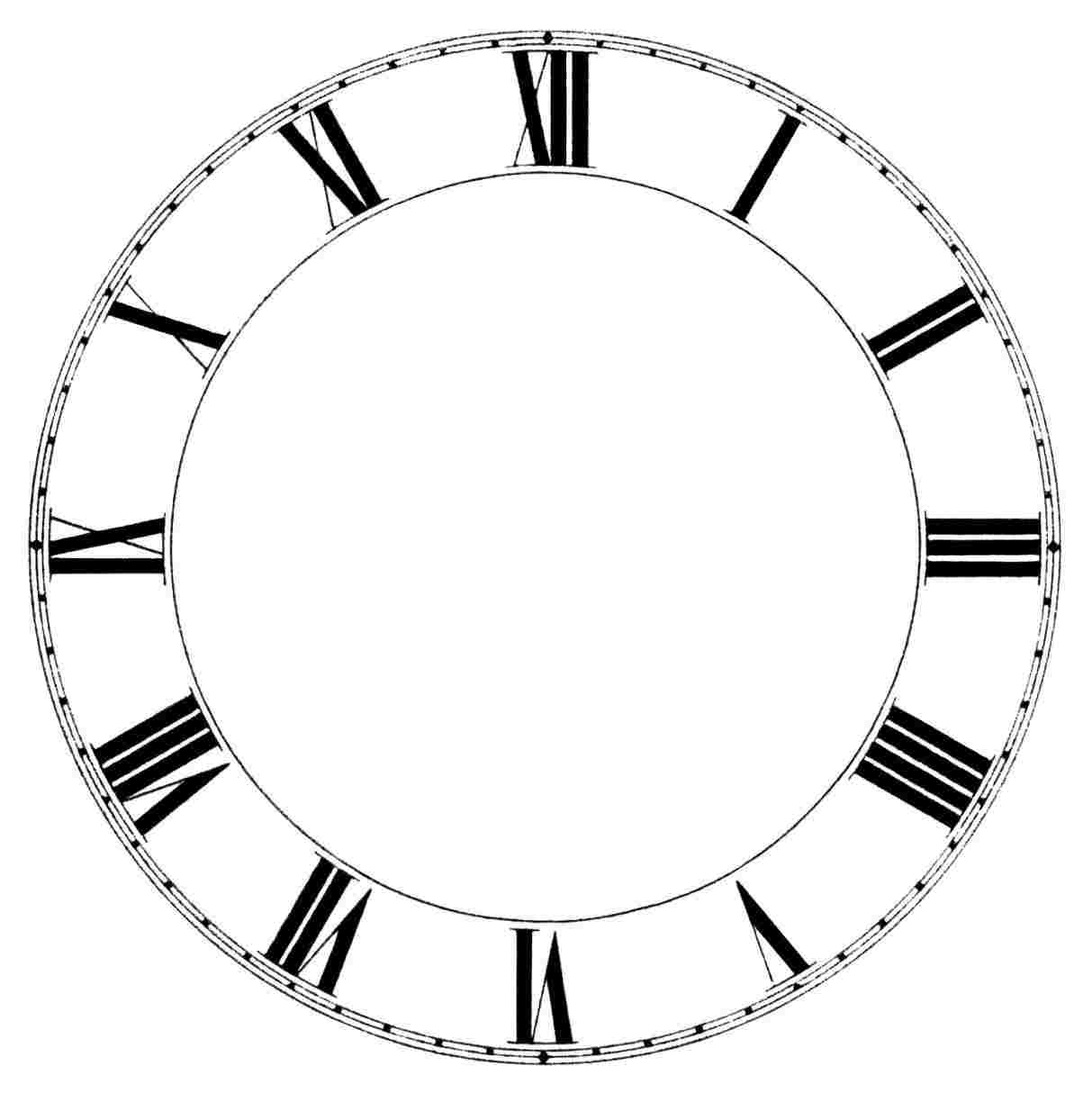 1213x1214 Face Line Drawing Roman Numeral Stock Vector Royalty Free