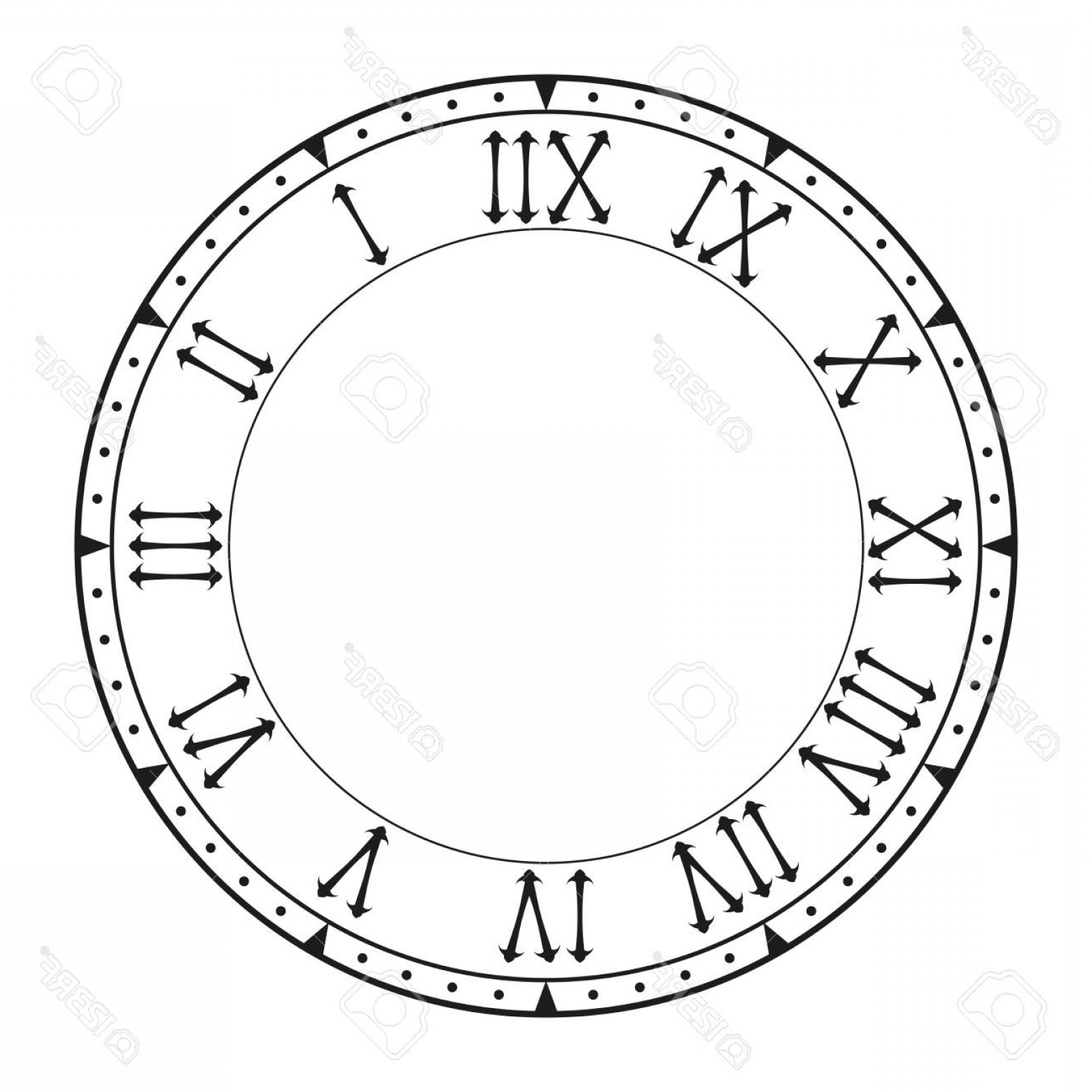 1560x1560 Blank Clock Vector Orangiausa